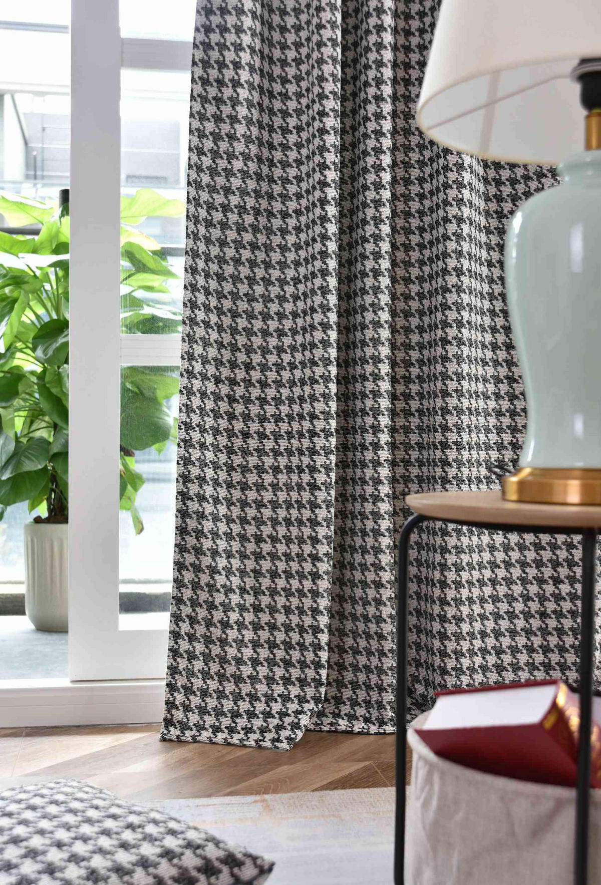 VORHANG PARIS HxB 245x140 cm Creme Schwarz - Creme, Textil (140/245cm) - Gardinenbox