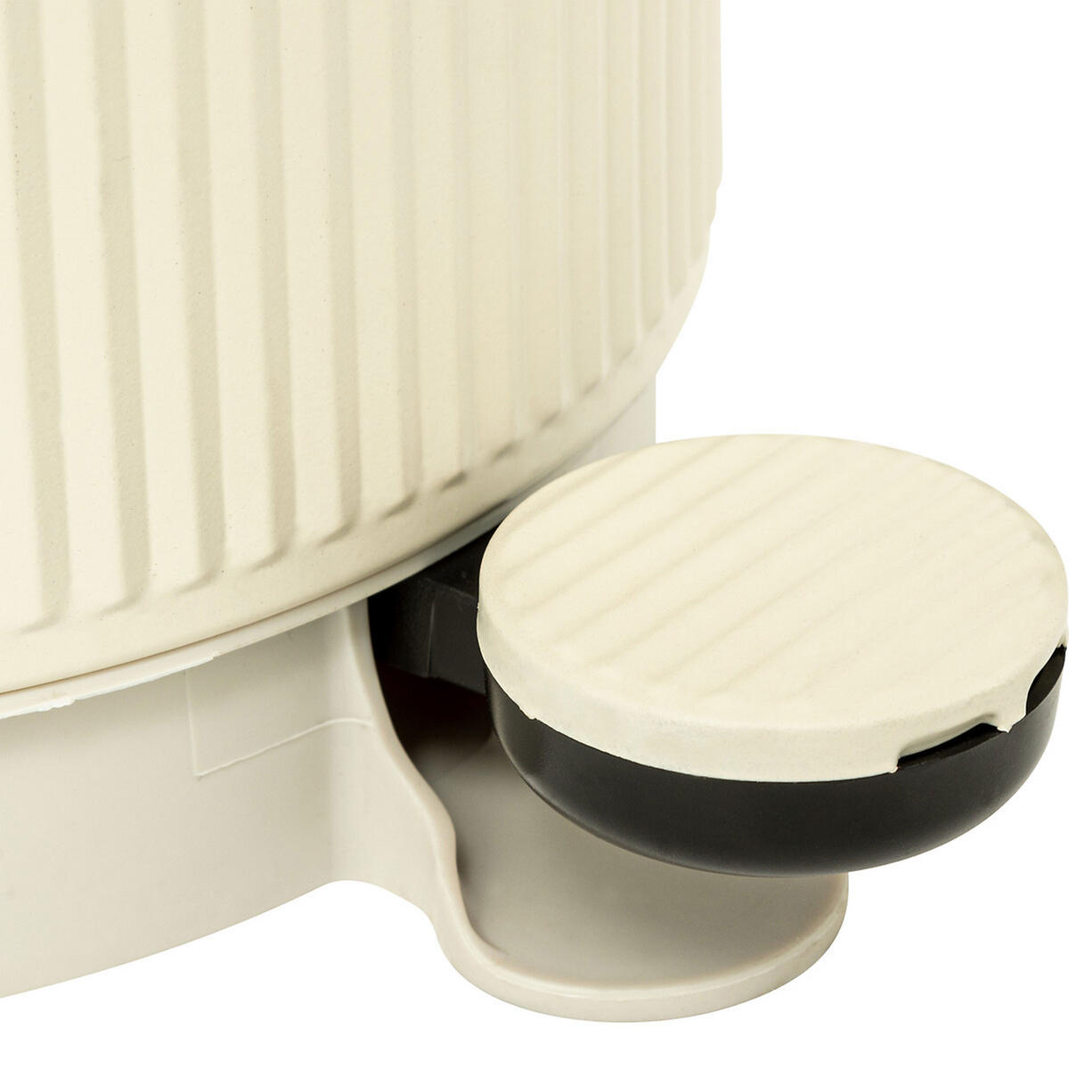 MÜLLEIMER Onyx, Stahl, PP, Beige, 5 L - Beige, Metall (20.5/28.2/27.2cm) - 5five Simply Smart