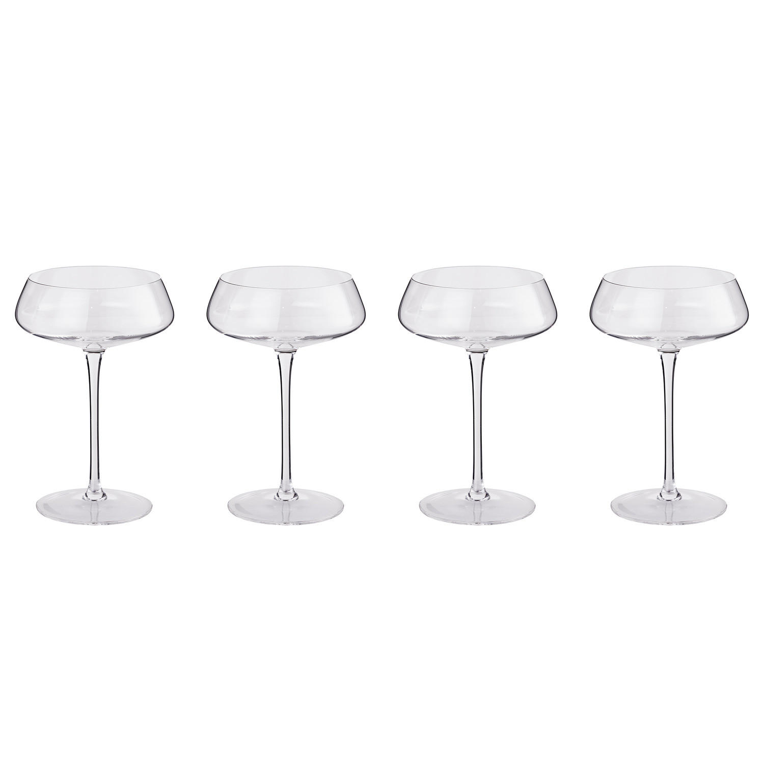 CHAMPAGNERSCHALE (4er Set) Elysia - Transparent, Glas (0.3L) - Butlers