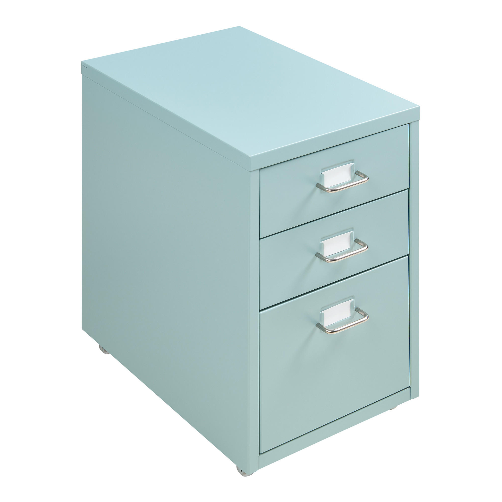 ROLLCONTAINER Kökar - Mintgrün, Metall (28/48/41cm) - [en.casa]