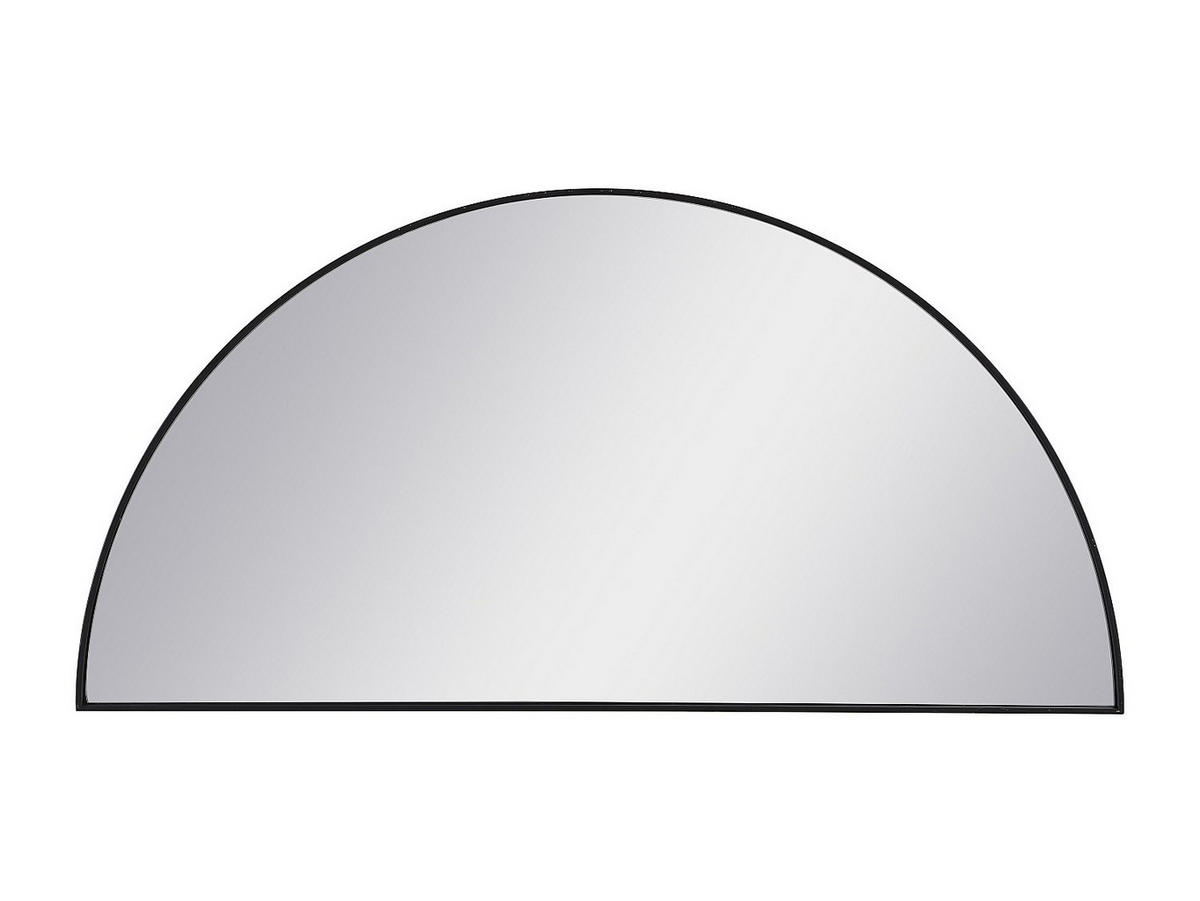 SPIEGEL halbrund Design - 50 x 100 cm - Schwarz - GAVRA - Schwarz, Metall (50/100/1cm) - Vente-Unique