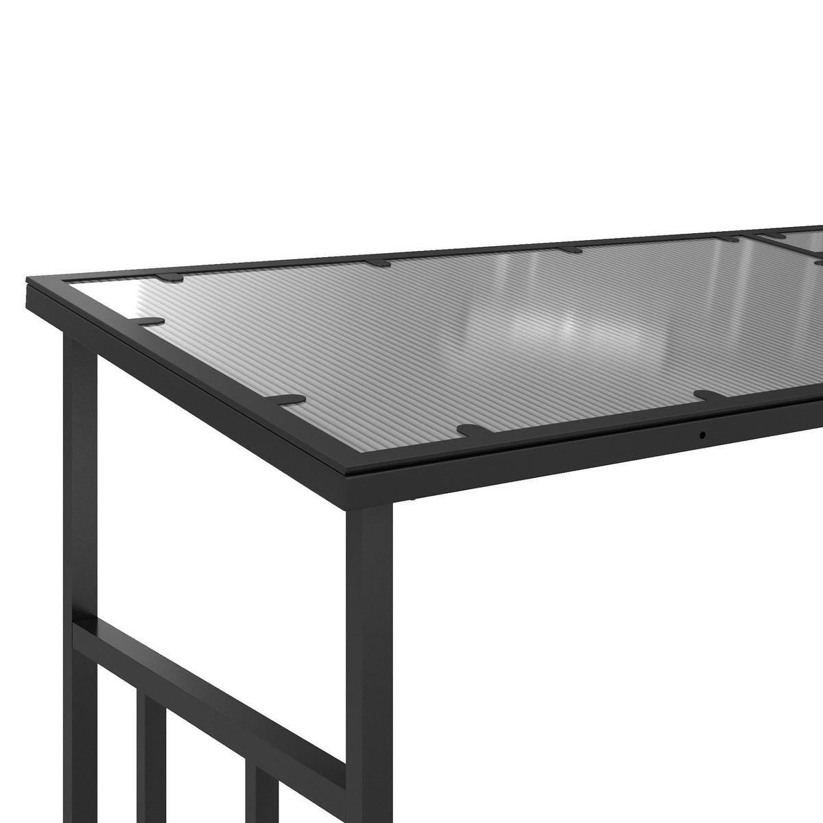 KAMINHOLZREGAL DE-18359 Schwarz - Schwarz, Metall (62/184/185cm) - ComfortXL