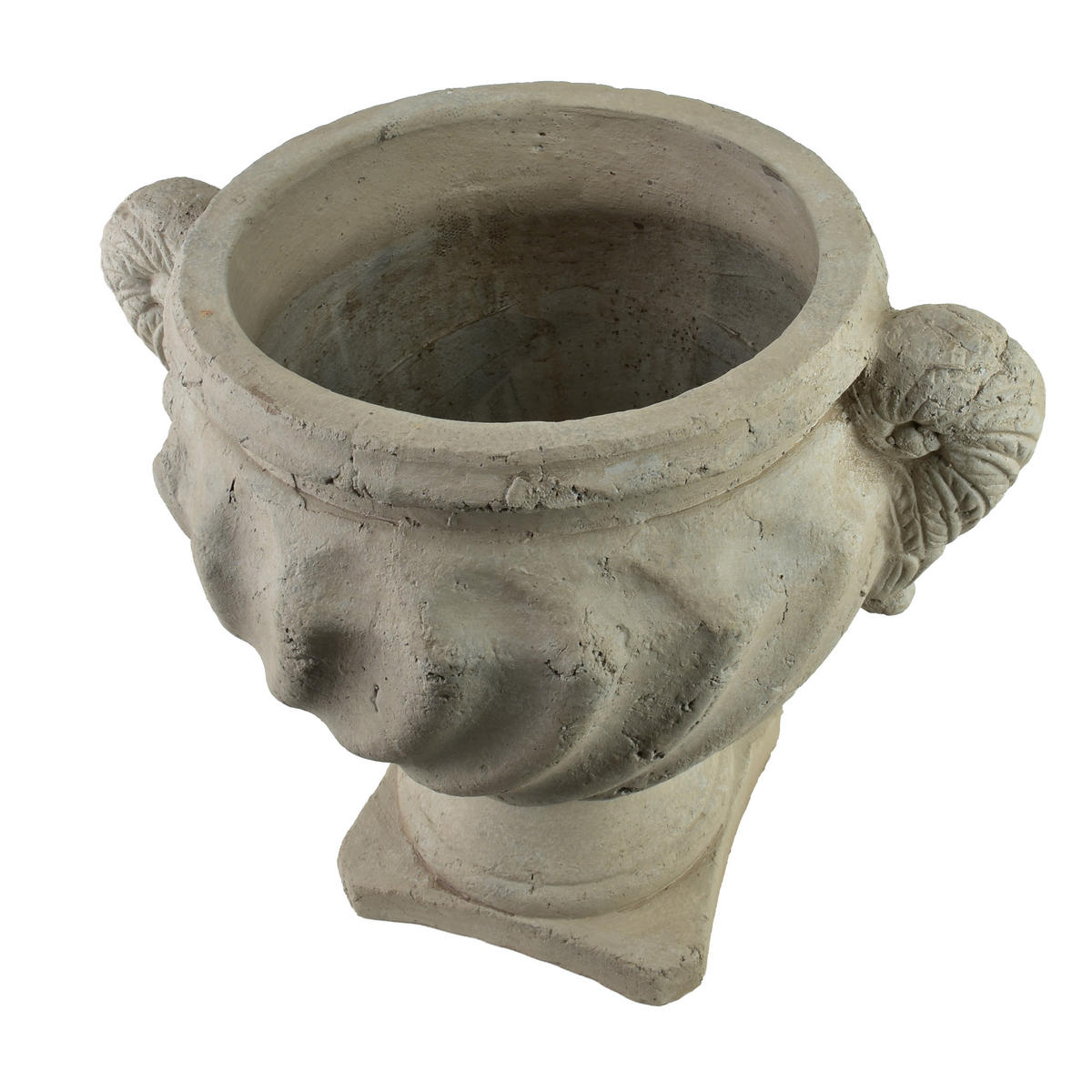 VASE Sidi beige 35/35/42 Keramik - Grau, Keramik (42cm) - Mondex