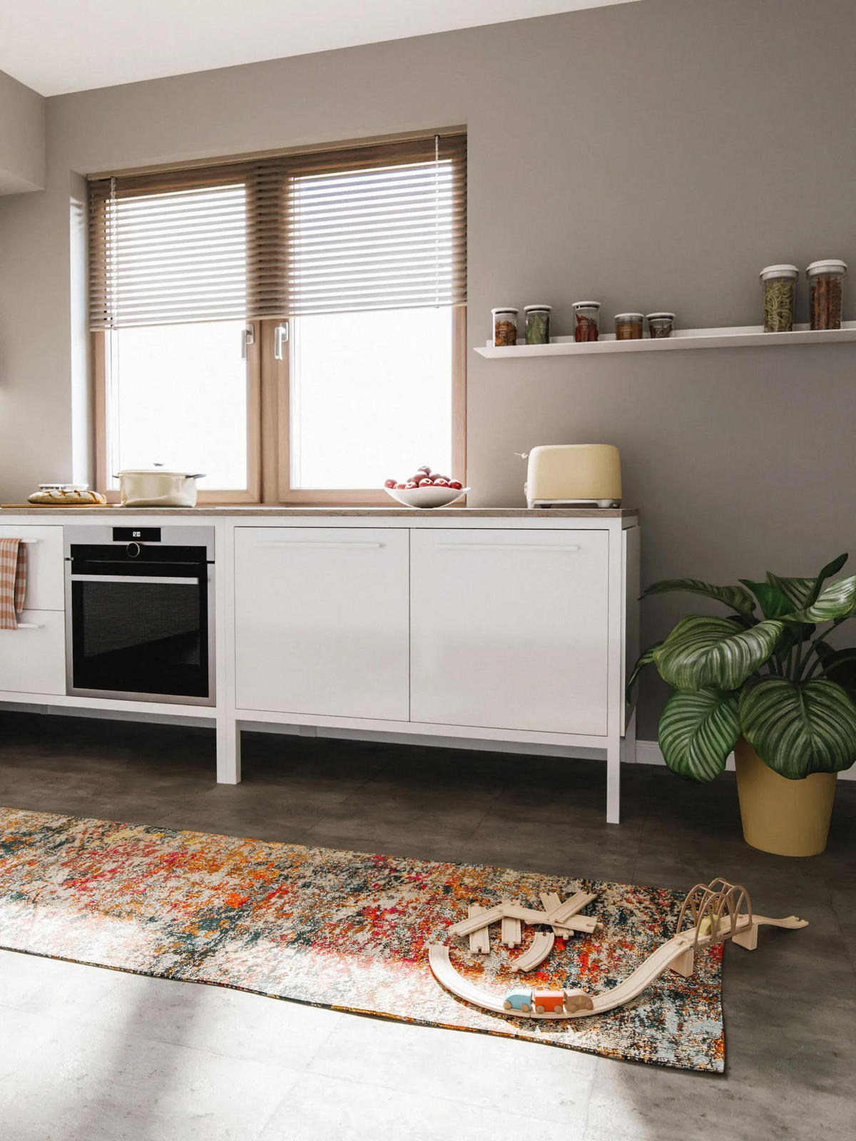 LÄUFER Casa Multicolor 80/300 cm - Multicolor, Naturmaterialien/Textil (80/300cm) - benuta