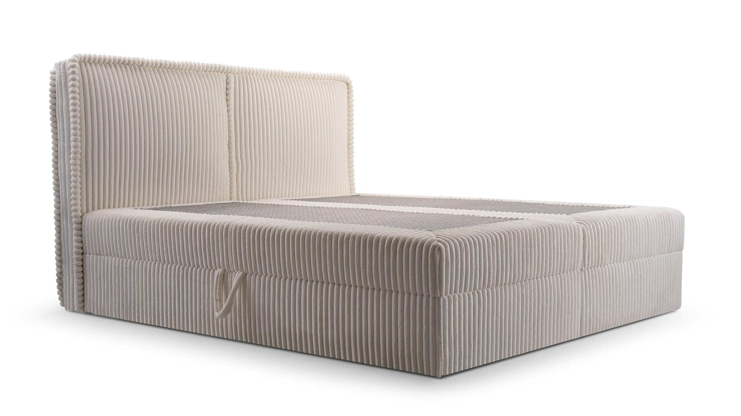 KONTINENTALBETT - Boxspringbett 180 x 200 - 04 Ambience 17 - Hellgrau - Hellgrau, Holzwerkstoff/Textil (180/200cm) - Möblo