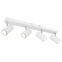 LED DECKENSTRAHLER Metall Weiß 4 Flammig - Weiß, Metall (56/6/12cm) - Globo Lighting