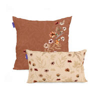 KISSENBEZUG wild flowers 50x50 + 50x30 cm mehrfarbig - Multicolor, Textil (50/50cm) - Happy Friday