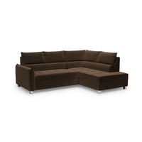 ECKSOFA Marno - Braun, Holzwerkstoff/Textil (260/200cm) - Fun Möbel