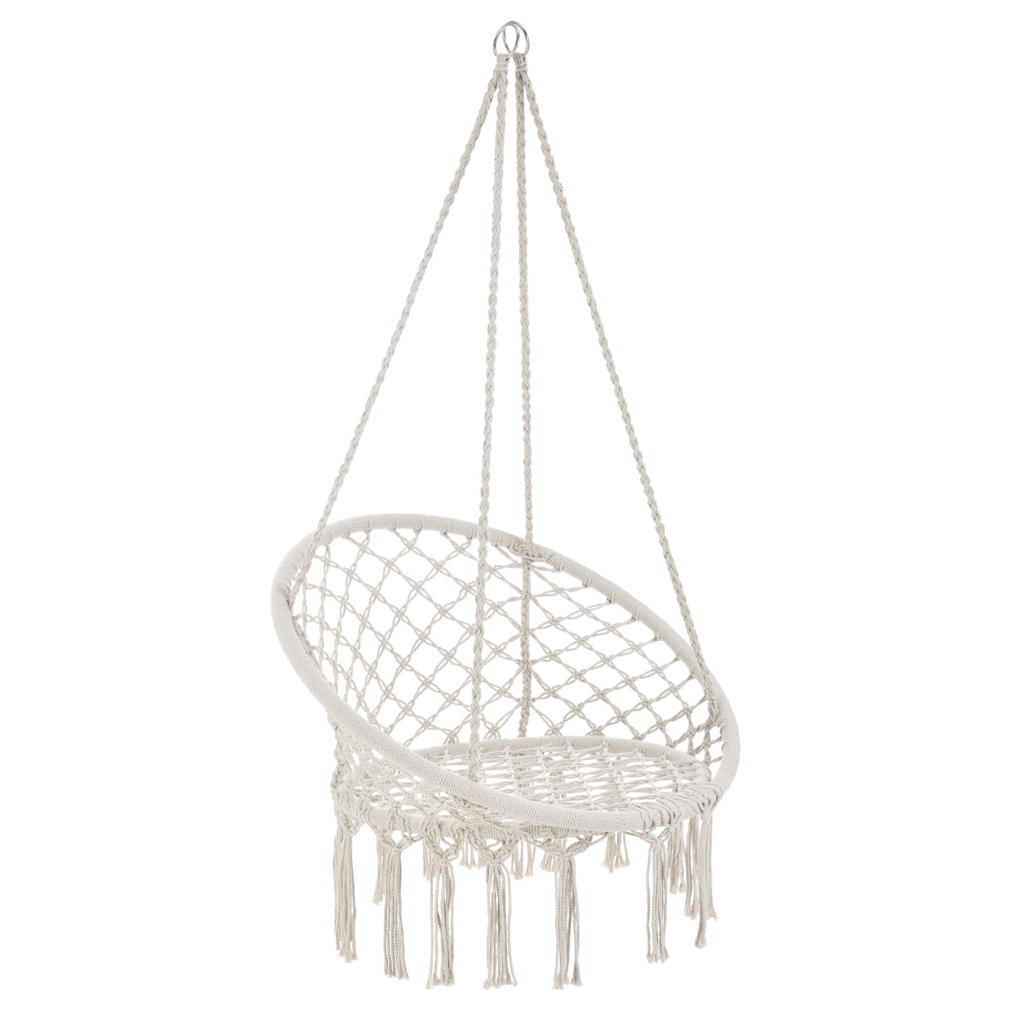 HÄNGESESSEL Tampico - Creme, Textil (80/140/80cm) - casa.pro