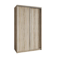SCHWEBETÜRENSCHRANK NISSE 120/205/60 cm 2-türig Sonoma Eiche - Sonoma Eiche, Holzwerkstoff (120/205/60cm) - MASSENO