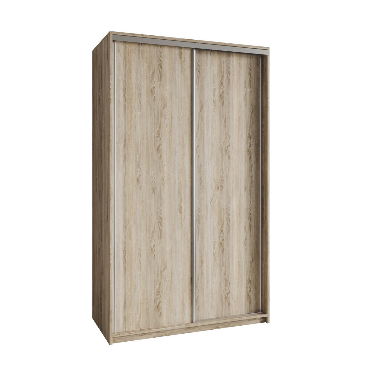 SCHWEBETÜRENSCHRANK NISSE 120/205/60 cm 2-türig Sonoma Eiche - Sonoma Eiche, Holzwerkstoff (120/205/60cm) - MASSENO