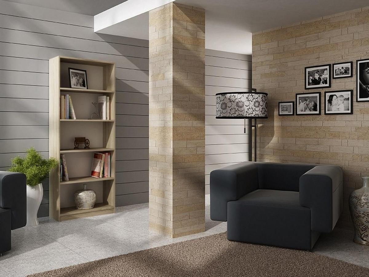BÜCHERREGAL Sonoma 60/182/30 - Sonoma Eiche, Holzwerkstoff (60/182/30cm) - RAUMHIRSCH FURNITURE