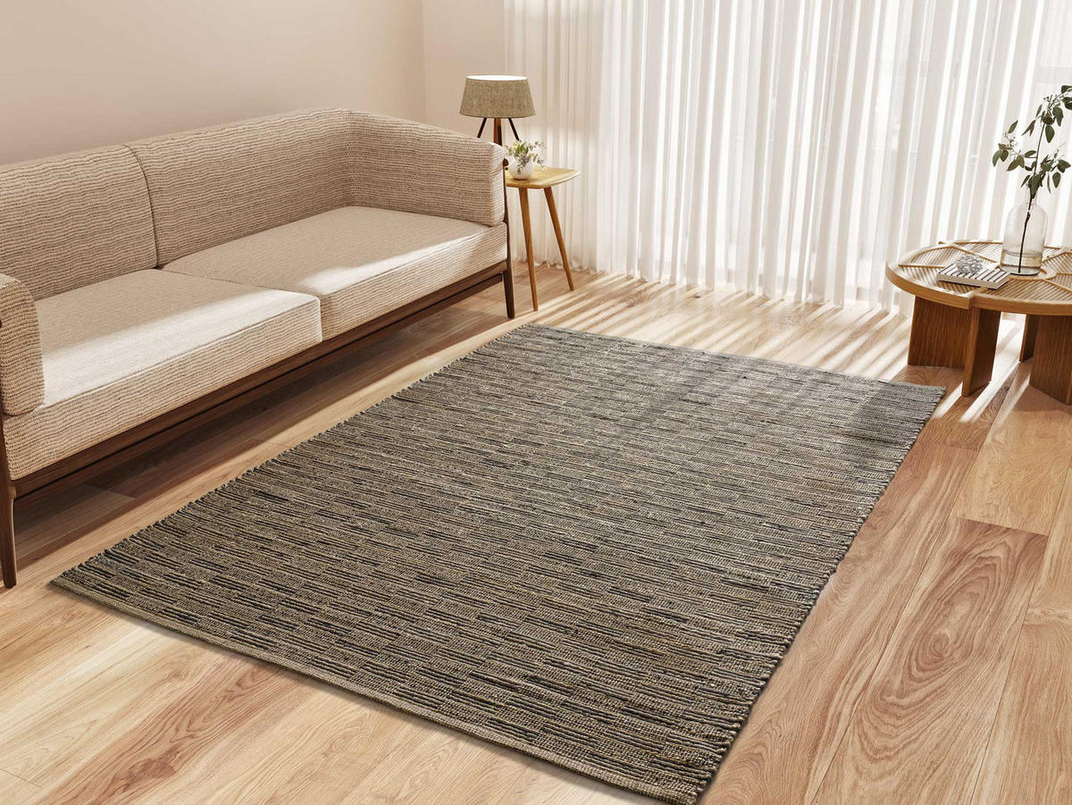 HANDWEBTEPPICH Braun Poona 120/170 cm - Braun, Naturmaterialien/Textil (120/170cm) - Atticgo