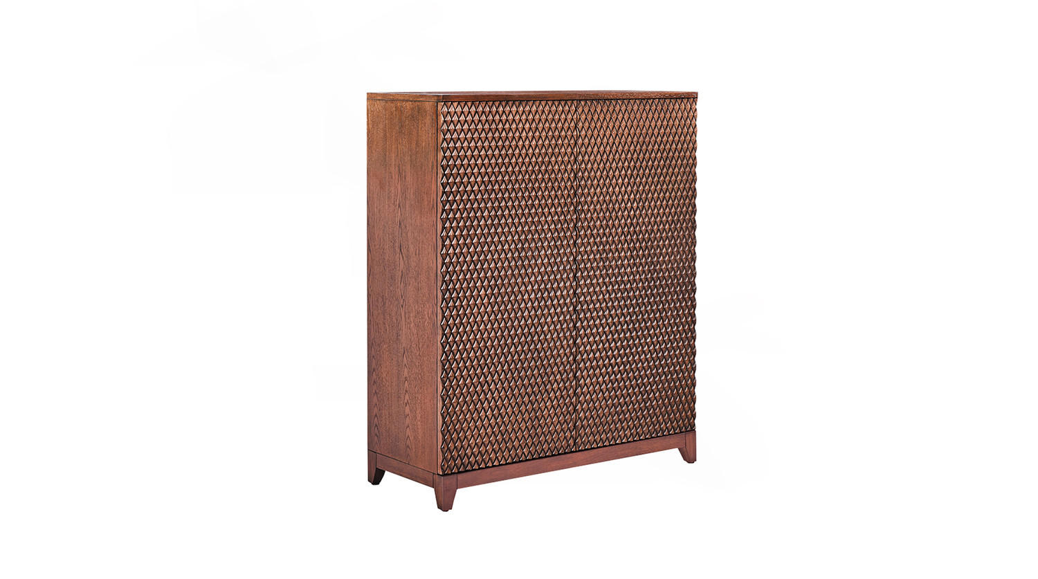 HIGHBOARD COPAS Braun Holz - Braun, Eichenholz/Holz (100/120/40cm) - KAWOLA