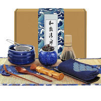 MATCHA-TEESET 12-teiliges Set Keramik Bambus - Braun, Keramik (20/10/30cm)