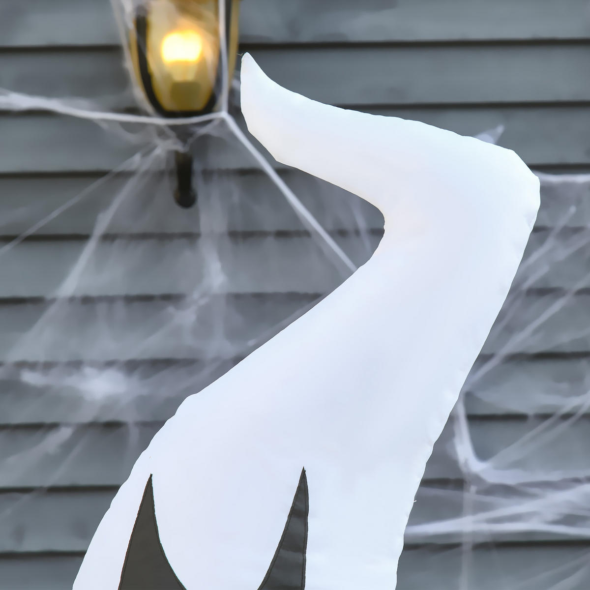 HALLOWEEN AUFBLASBARER GEIST , Weiß, Polyester - Weiß, Kunststoff (65/180/105cm) - HOMCOM