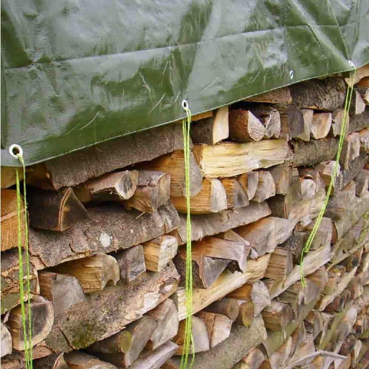 SCHUTZPLANE, grün, 1,5x6m, 210g/m², UV-beständig - Grün, Kunststoff (600/150/1cm) - BONI-SHOP