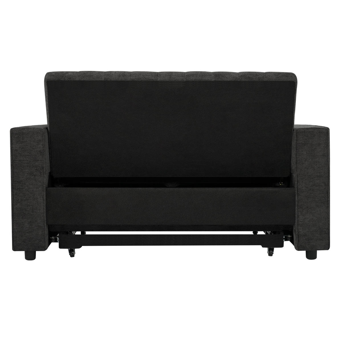 SCHLAFSOFA 2-Sitzer mit USB-Anschluss und Getränkehalter Chenille Grau 140/137/84 cm - Grau, Textil (140/84/137cm) - OKWISH