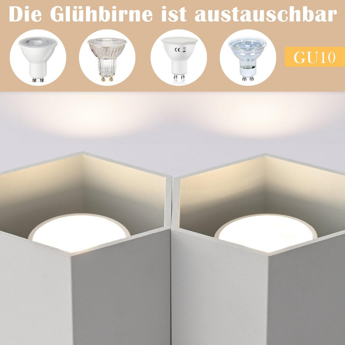 DECKENSTRAHLER Fare 19/11/1cm - Weiß, Metall (19/11/12cm) - ZMH