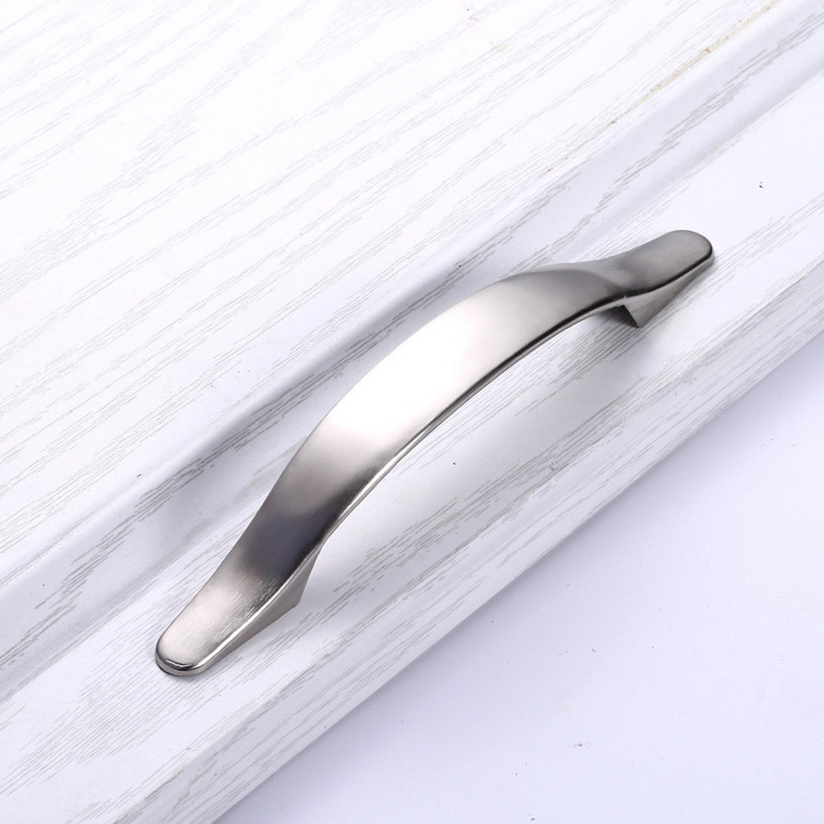 MÖBELGRIFF Nickel Gebürstet 10er-Set 128 mm - Silberfarben, Metall (2.6/2.9/20.2cm)