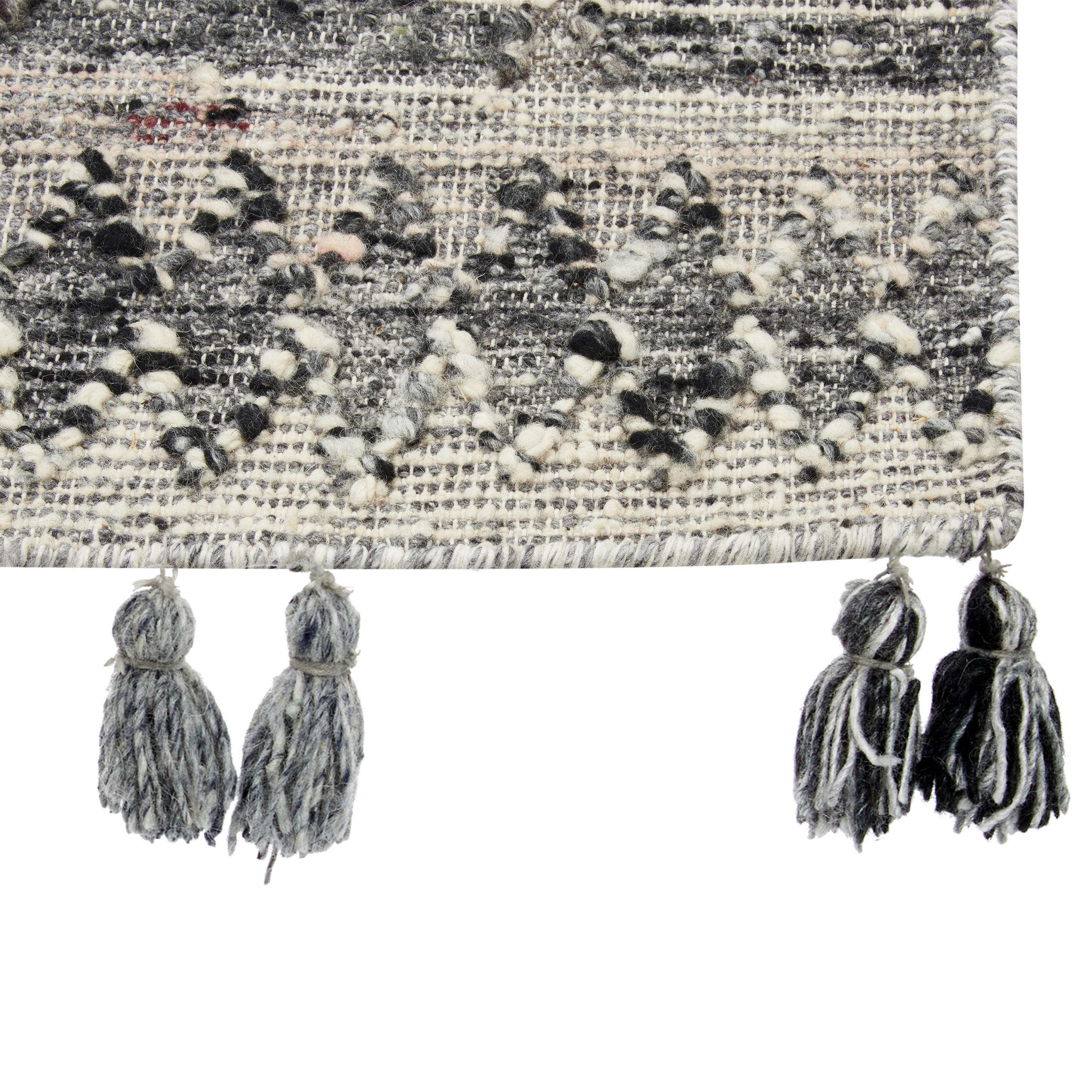 Thumbnail - Beliani Kelim-Teppich, Grau, Textil, Grafikmuster, Rechteckig, 80x150 cm, Teppiche & Böden, Teppiche, Webteppiche