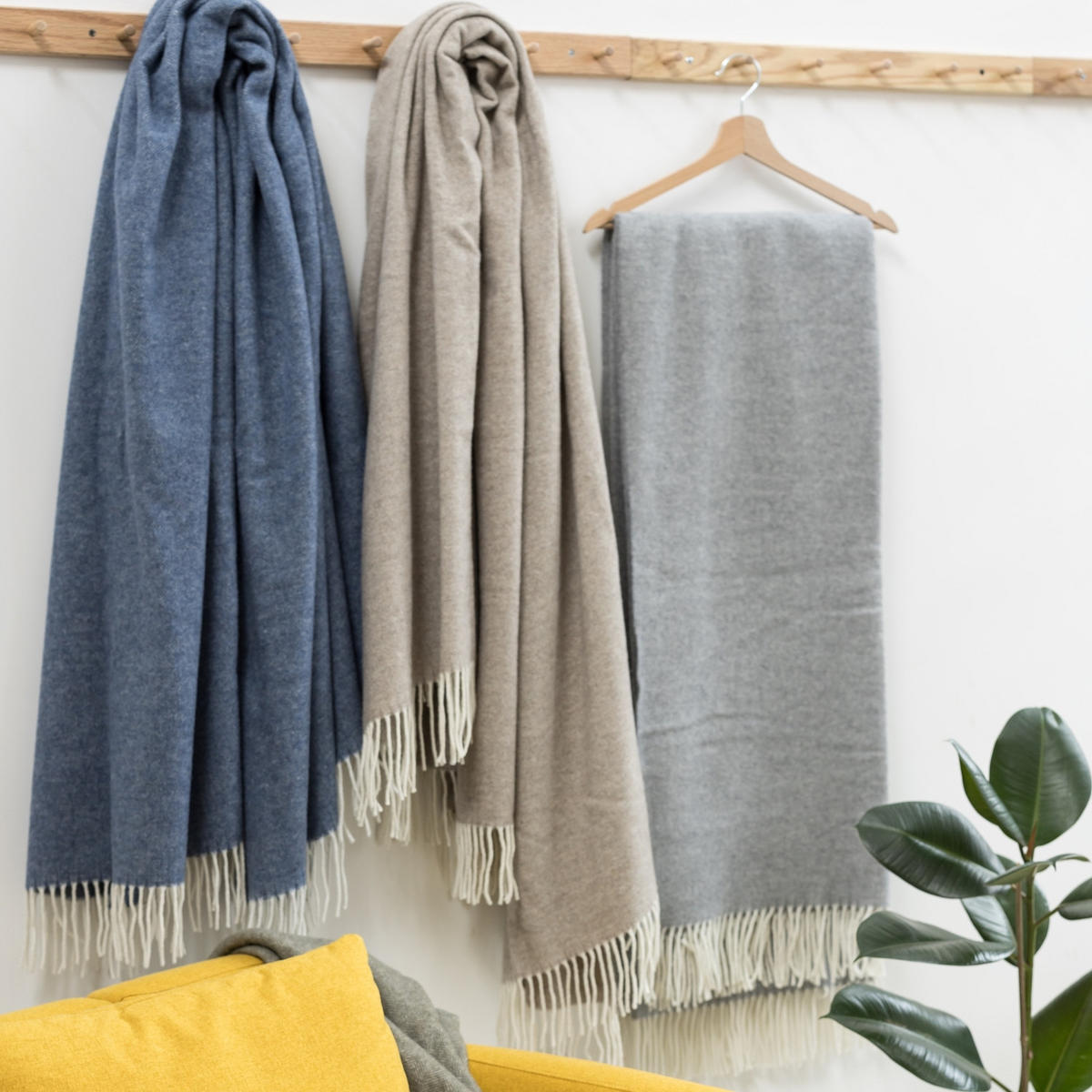 PLAID Carina natur 130 x 190 cm - Naturfarben, Textil (130/190cm) - Vivaraise