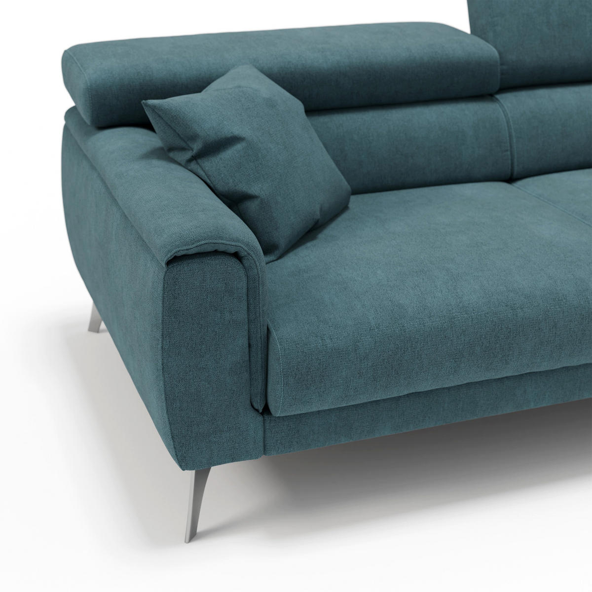 LINEARSOFA Caravaggio - Petrol, Textil (199/73/102cm) - Divani.store