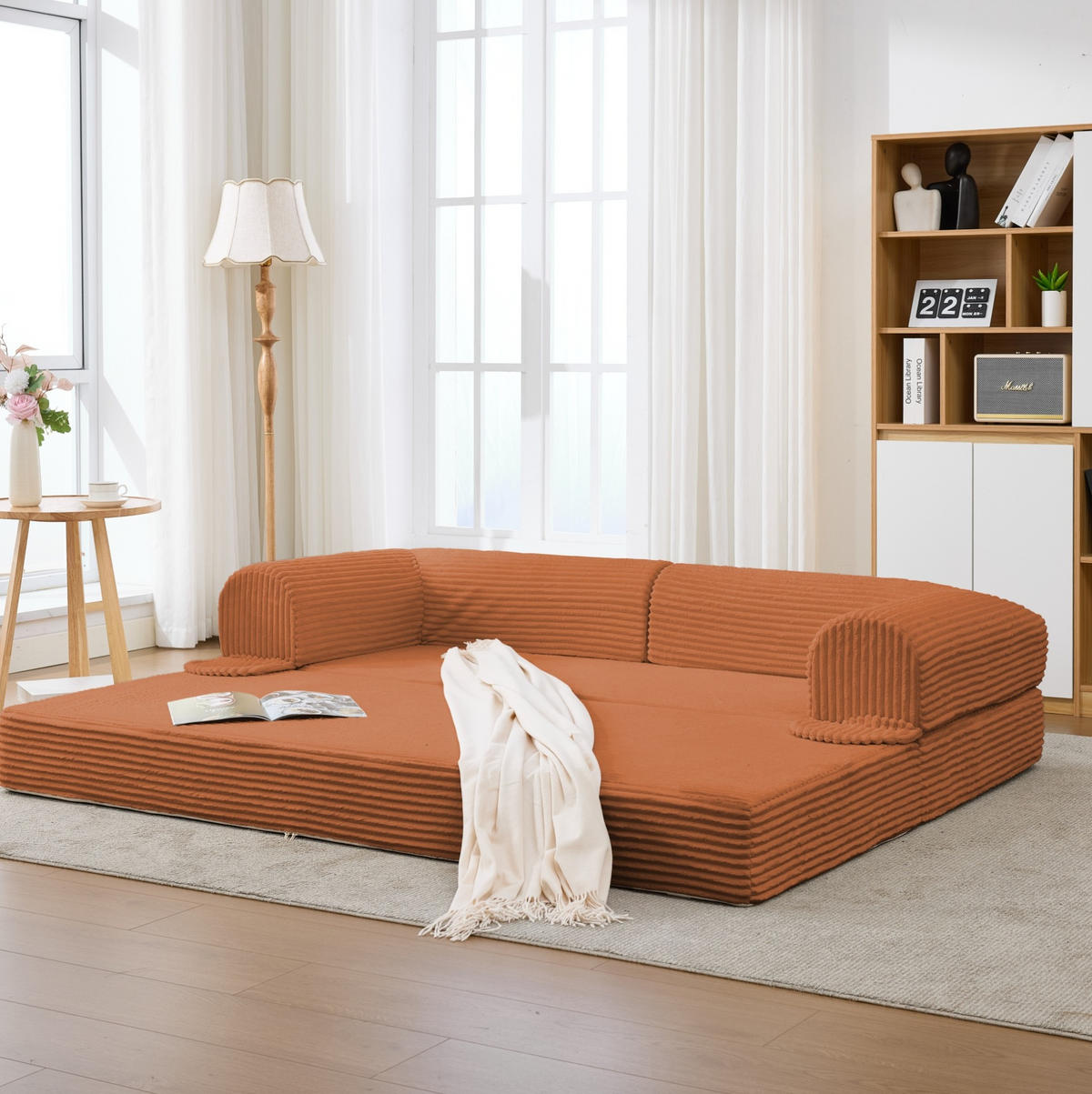 SOFA-SET 2-tlg. Cord Braun - Braun, Kunststoff (78/65/190cm) - Meubliv