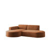 ECKSOFA Palma Xs In Noel - Rot, Holzwerkstoff/Textil (236/165cm) - Fun Möbel