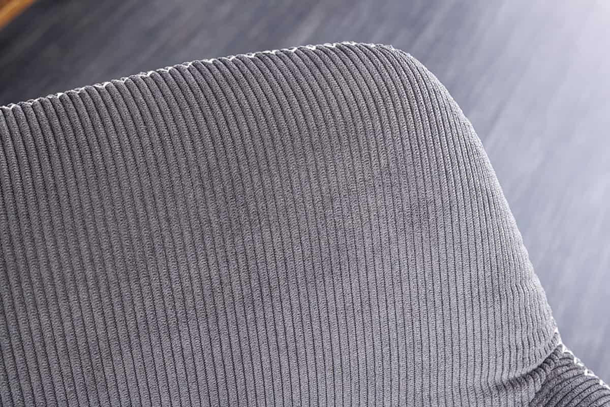 STUHL MUSTANG Cord Grau 80 cm - Schwarz/Grau, Textil/Metall (56/77/56cm) - riess-ambiente