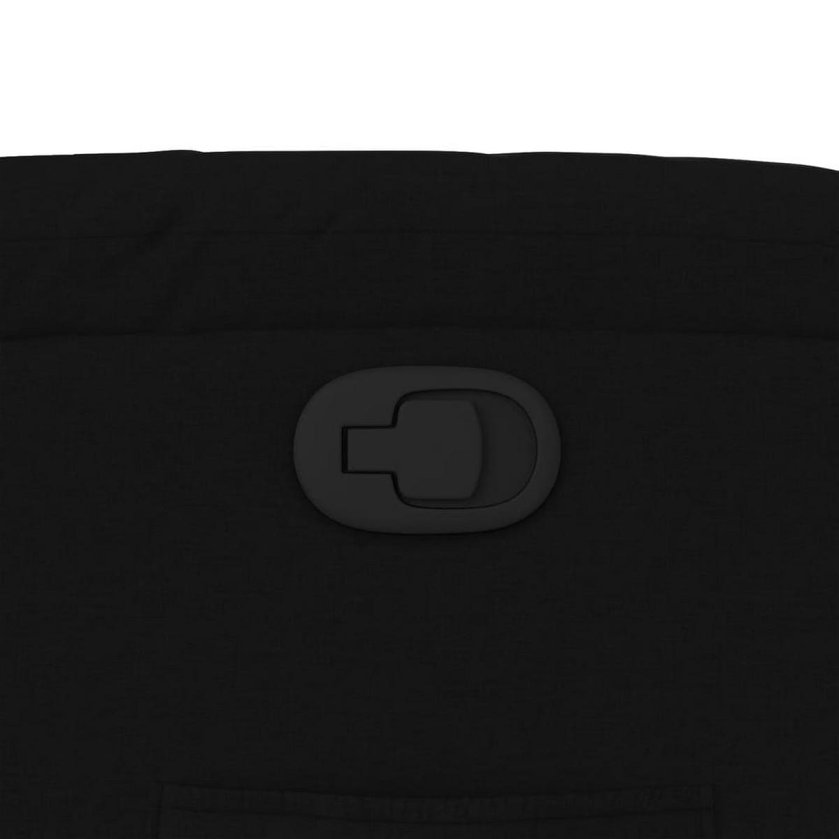RELAXSESSEL Schwarz Stoff - Schwarz, Textil (95/99/77cm) - vidaXL