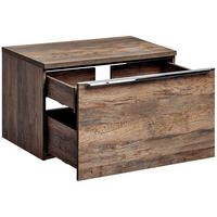 BADMÖBEL-SET 2-TLG. Puebla-56 - Braun, Holzwerkstoff (80/49/46cm) - Lomado