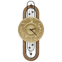 WANDUHR Metall gold Nobelium - Goldfarben, Metall (36/83/2cm) - Beliani