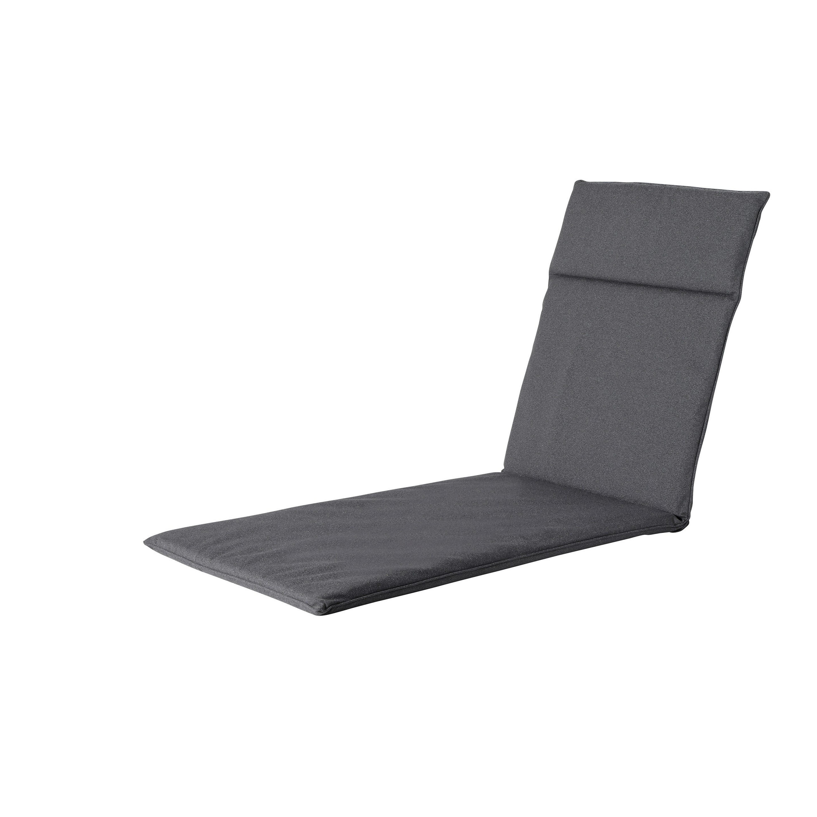 LIEGENAUFLAGE Manchester 190/60 cm - Dunkelgrau, Textil (60/7/190cm) - Madison