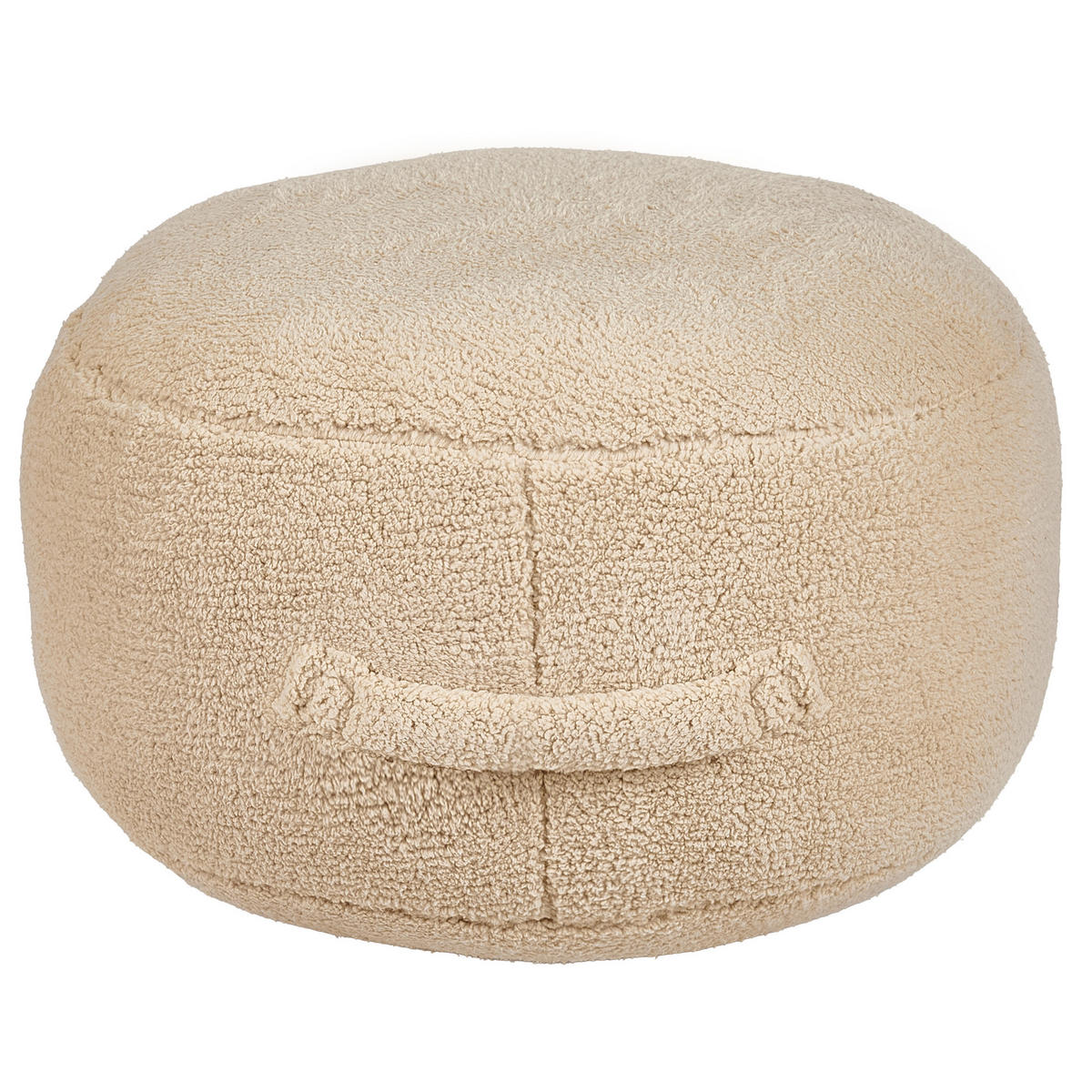 POUF Beige Adlana - Beige, Textil (50/30/50cm) - Beliani