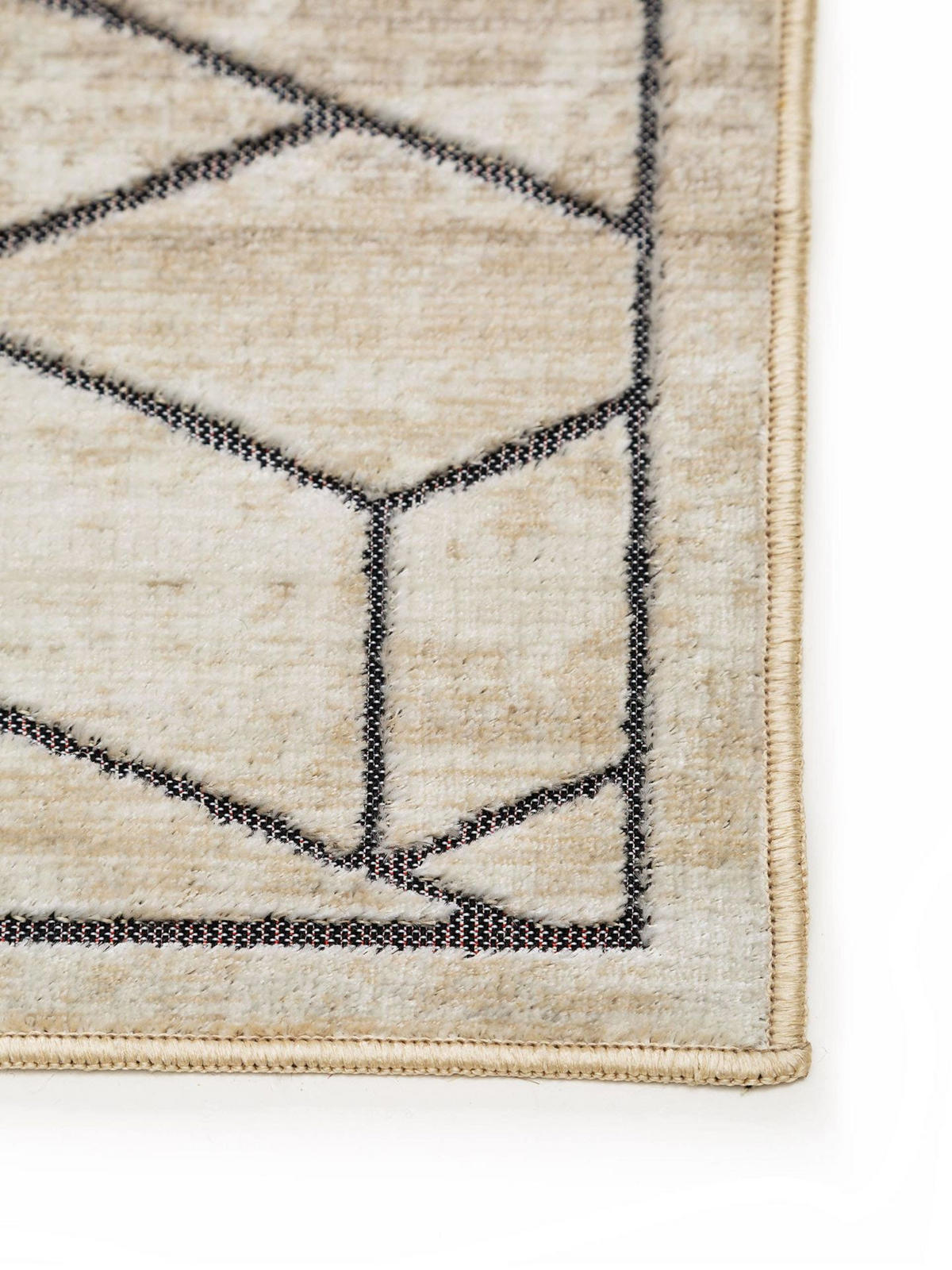 TEPPICH Daisy Cream 140x200 cm - Beige, Textil (140/1cm) - KUNSTLOFT