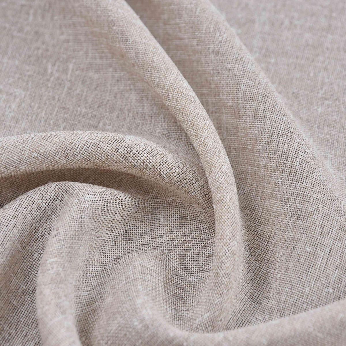 VORHANG 2ER SET »Leipzig« HxB 245x60 cm Taupe - Taupe, Textil (60/245cm) - Gardinenbox