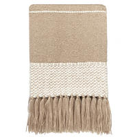 DECKE Berber Haferbeige - Beige, Textil (125/150cm) - Malagoon