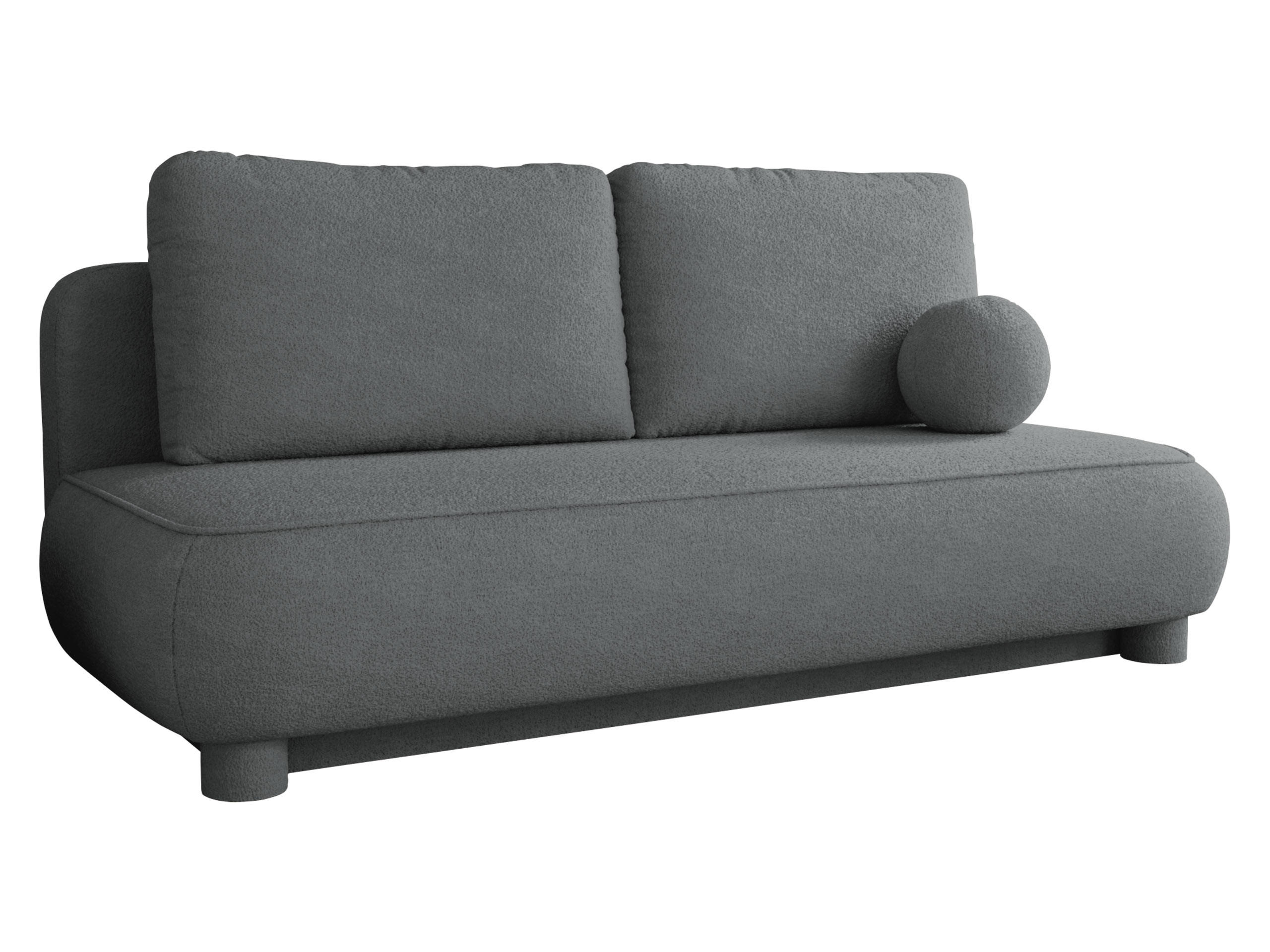 Mirjan24 Schlafsofa Dunkelgrau 209x96x96 cm