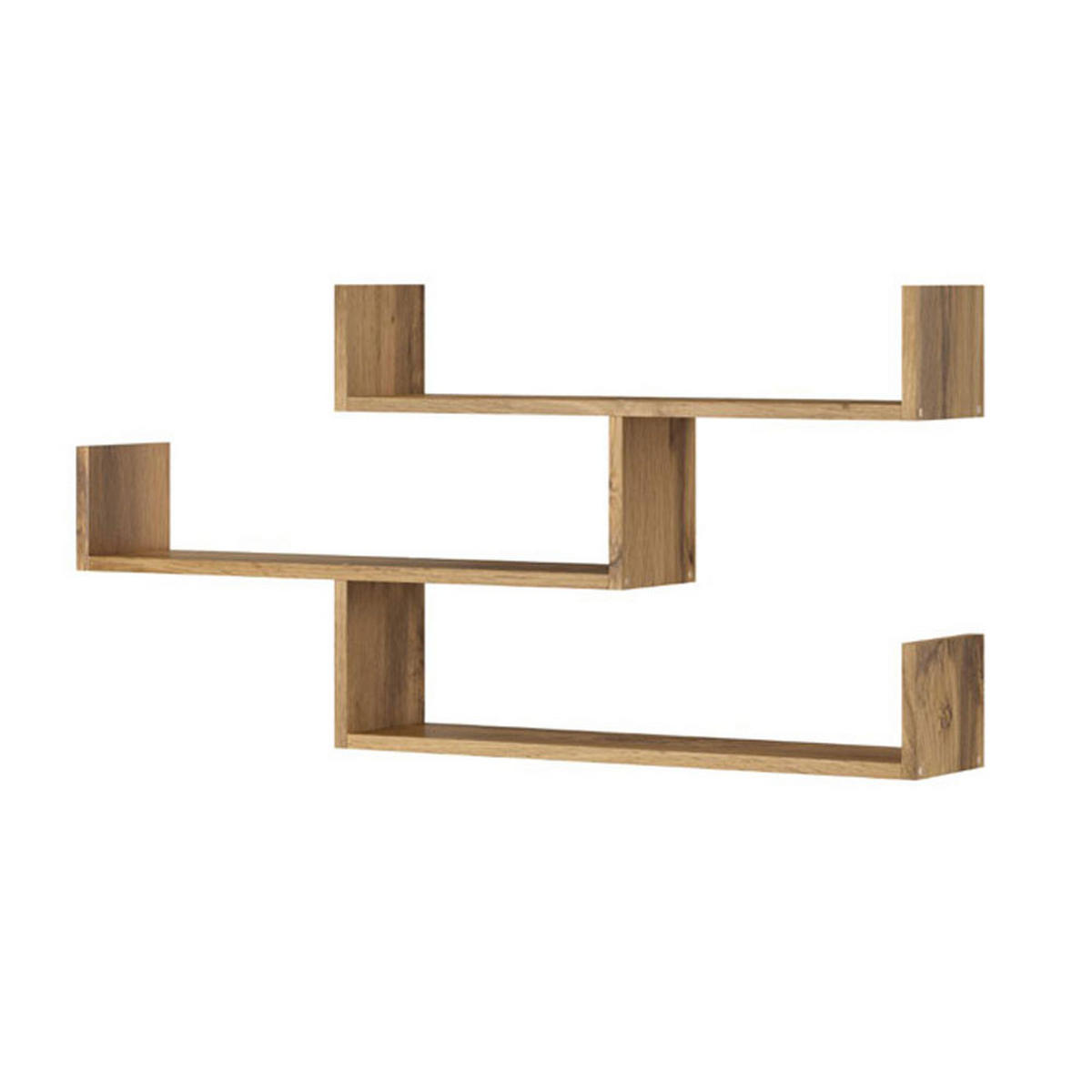 WANDREGAL Trio Wotan Eiche 119 / 18 / 55cm - Eiche Wotan, Holz/Holzwerkstoff (119/55/18cm) - Feldmann-Wohnen