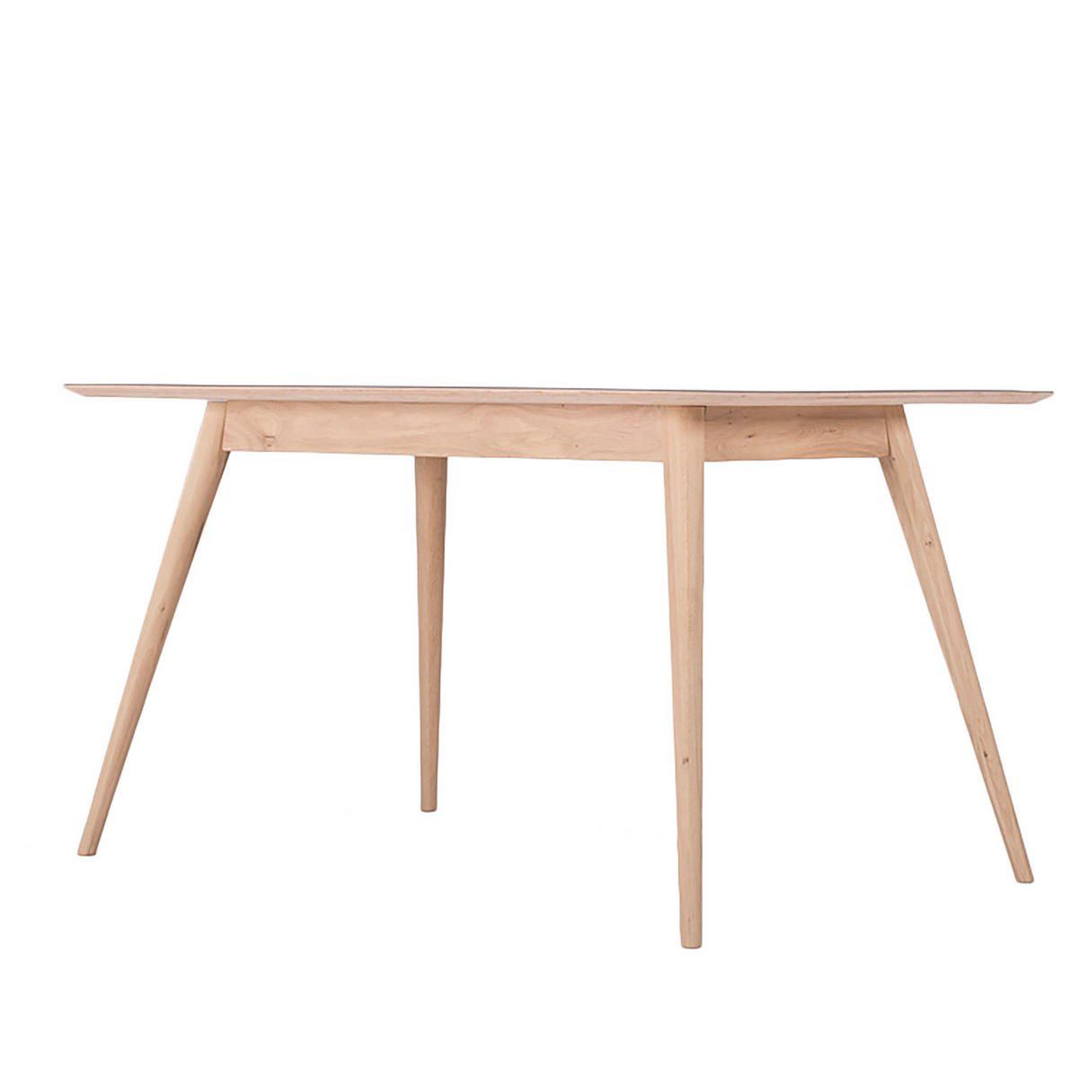 ESSTISCH - Eiche teilmassiv / Linoleum - Eichefarben/Olivgrün, Holzwerkstoff (90/140/75cm) - home24