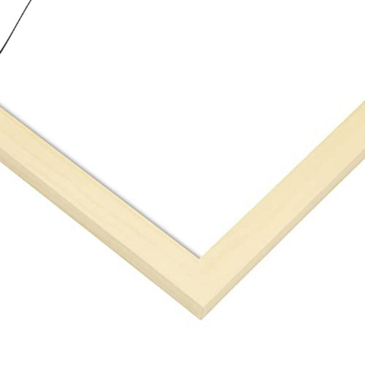 POSTER Set mit 4 Atmen TypografieStil A4 Rahmen aus hellem Holz - Beige, Papier (29.7/3cm) - Nacnic