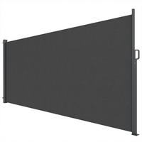 SEITENMARKISE Aluminium Polyester Dunkelgrau - Dunkelgrau, Metall (5/185/420cm) - Outsunny