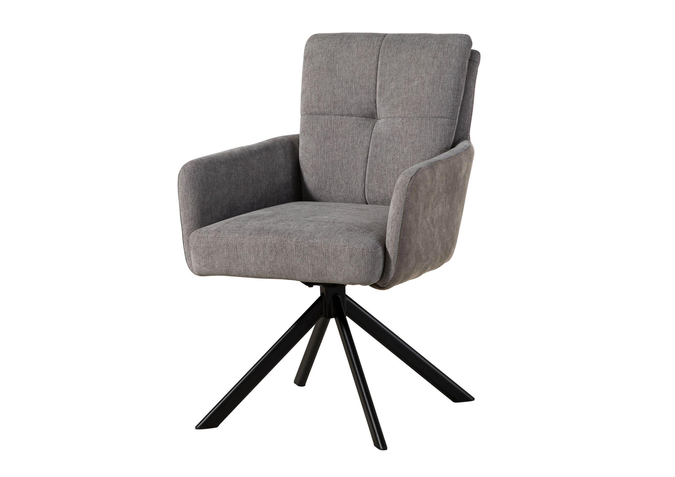 STUHL 100% Polyester 57 x 67 x 87 cm grau / hellgrau POLSTERSTÜHLE #111 - Grau, Kunststoff (57/87/67cm) - Massivmoebel24