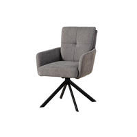 STUHL 100% Polyester 57 x 67 x 87 cm grau / hellgrau POLSTERSTÜHLE #111 - Grau, Kunststoff (57/87/67cm) - Massivmoebel24
