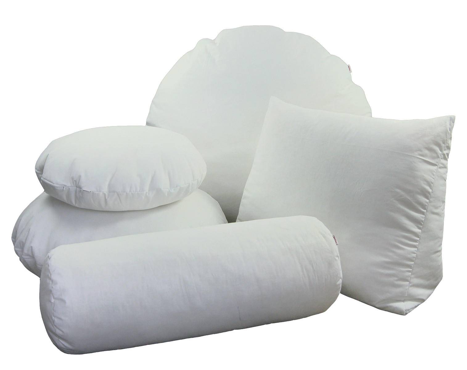KISSENROLLE PublikUp gefüllt mit Schaumstoffflocken 25/70 cm - Weiß, Naturmaterialien/Textil (25/70cm) - beties Heimtextil