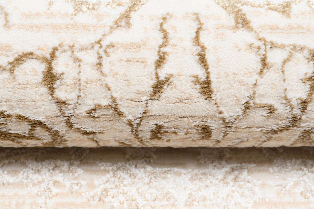 TEPPICH HERA Creme Blau 160/230 cm - Blau/Creme, Textil (160/230cm) - Tapiso