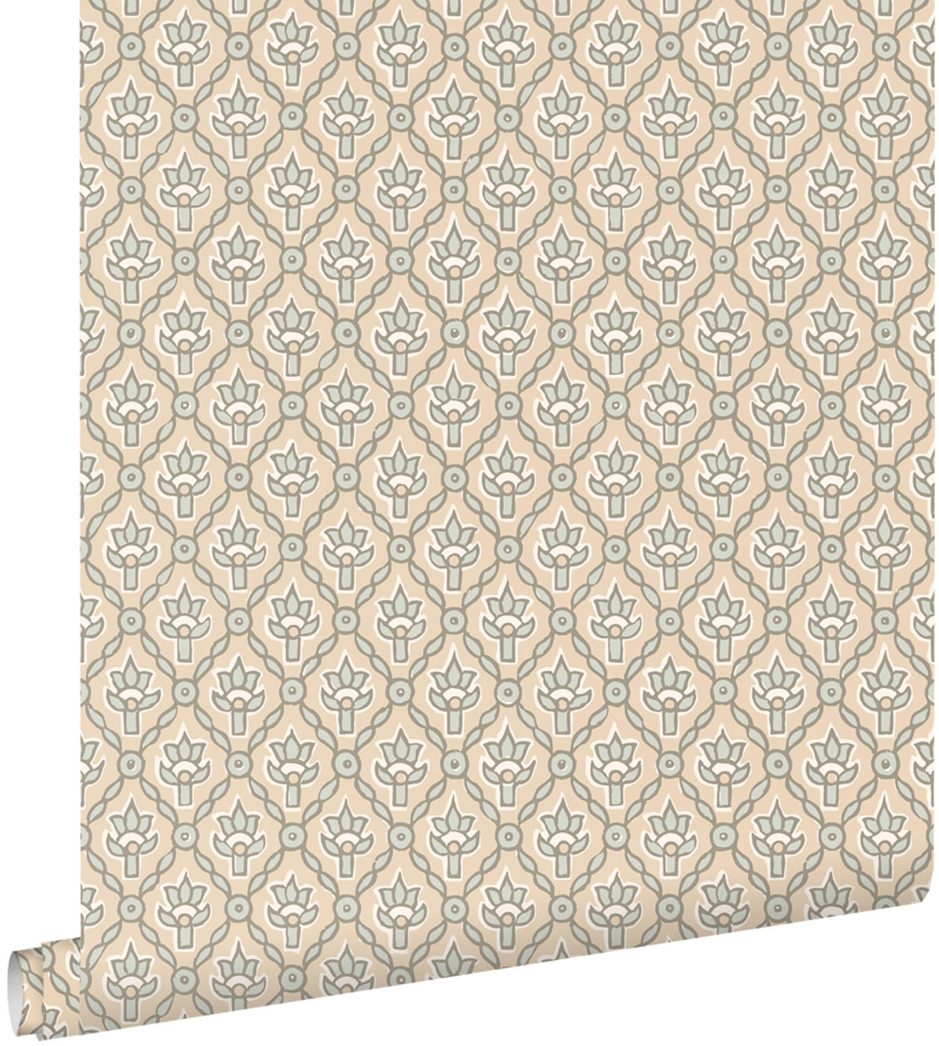 TAPETE Blumenmuster 50 x 900 cm - Blau, Papier (50/900cm) - ESTAhome