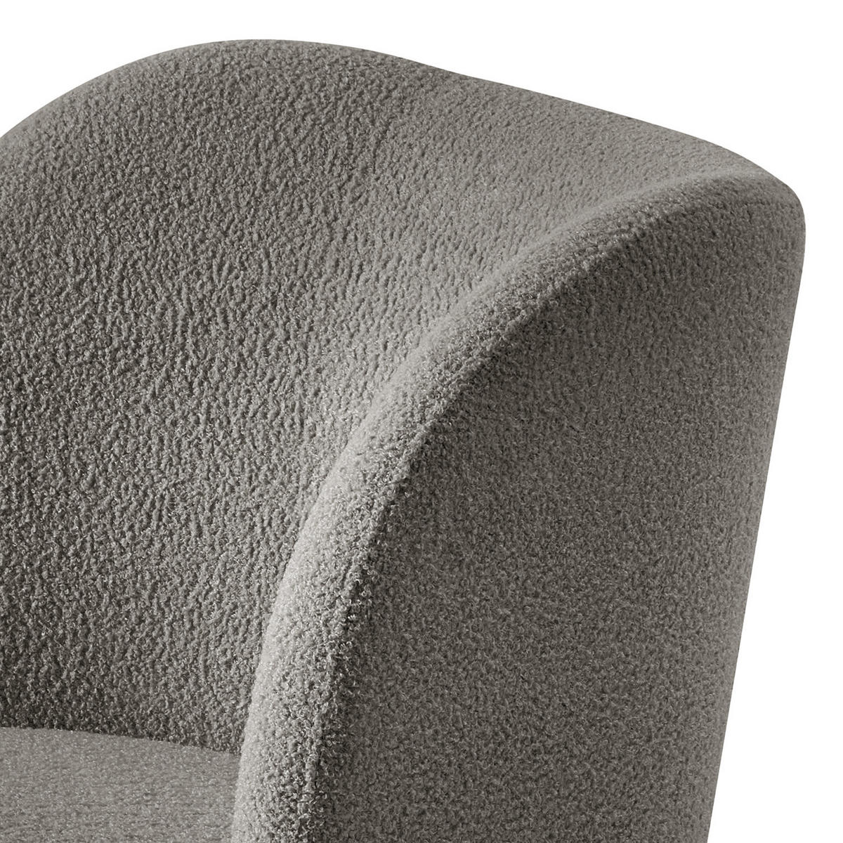 SESSEL - Dunkelgrau/Schwarz, Kunststoff/Textil (75/78/49cm) - home24