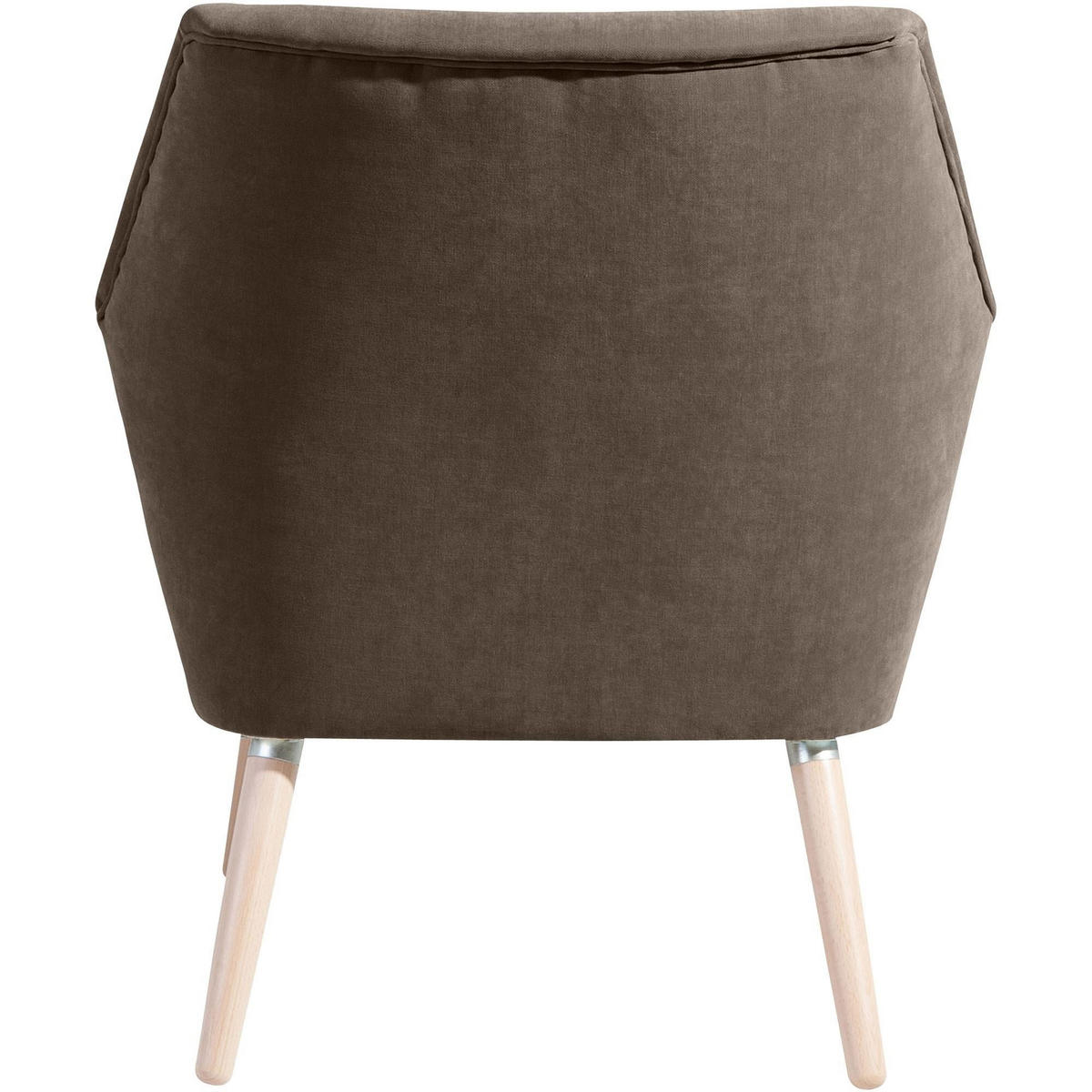 SESSEL Kachka Bezug Veloursstoff Buche natur / sahara - Buchefarben/Sahara, Kunststoff (71/81/67cm) - 58aufmkessel